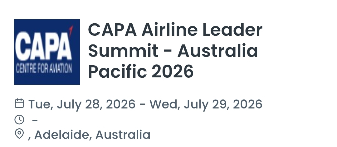 CAPA Airline Leader Summit - Australia Pacific 2026