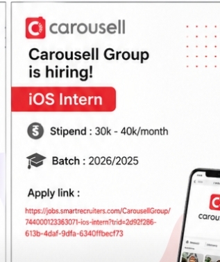 Carousell Group is hiring iOS Intern