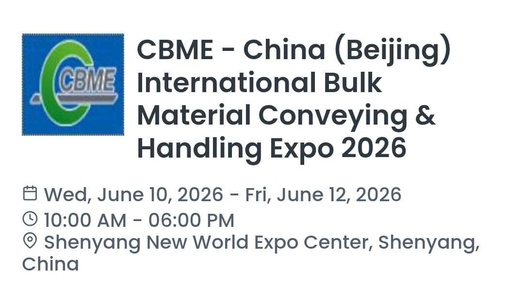 CBME - China (Beijing) International Bulk Material Conveying & Handling Expo 2026