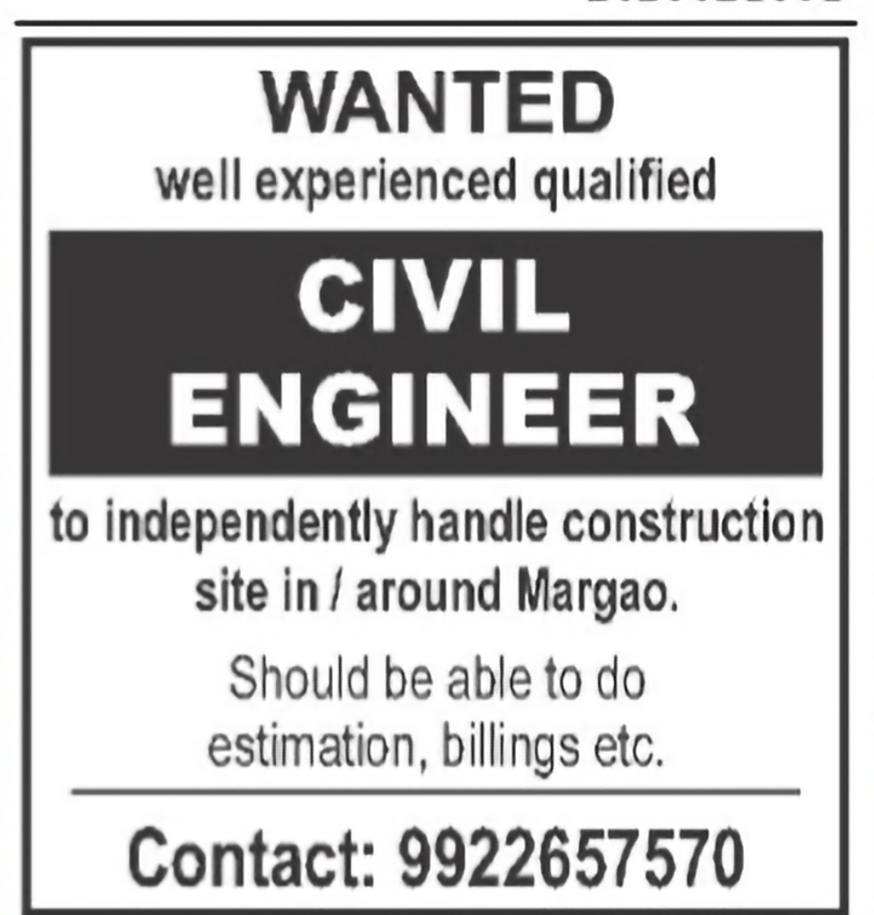 Civil Engineer – Construction Projects