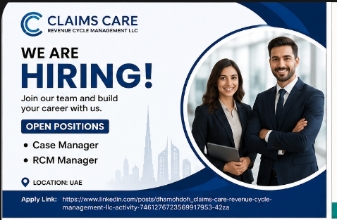 Claims Care Revenue Cycle Management LLC – Hiring for Multiple Positions in UAE