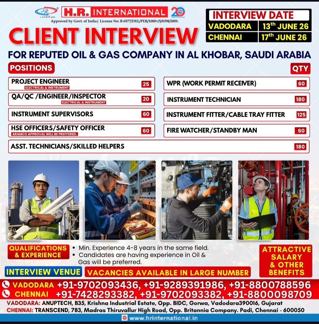 CLIENT INTERVIEW – CHENNAI | 17th JUNE 2026