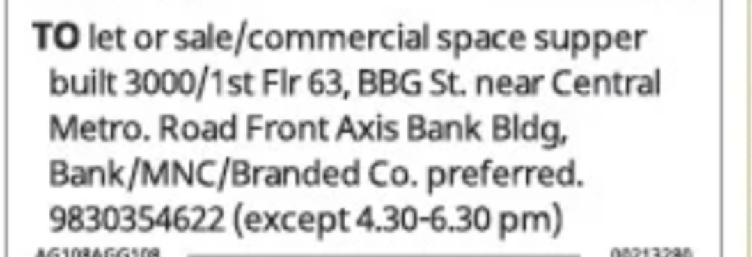 Commercial Space for Rent or Sale Near Central Metro