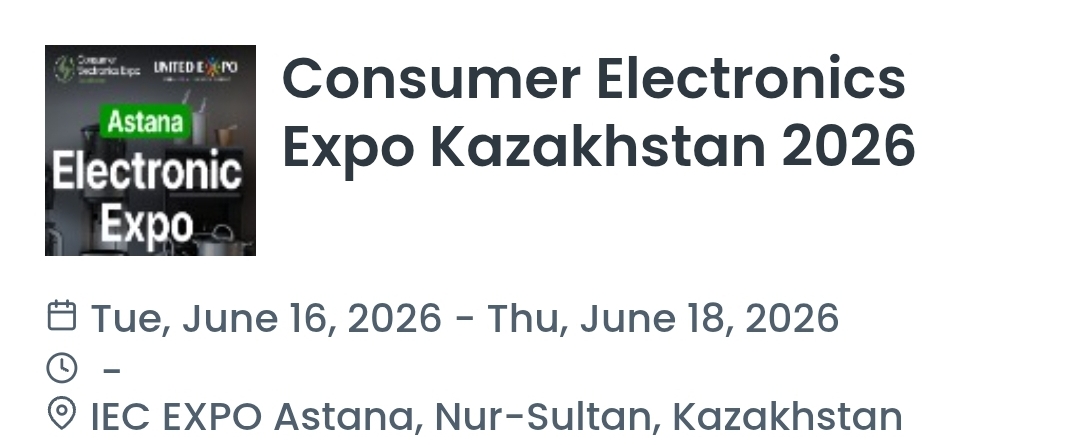 Consumer Electronics Expo Kazakhstan 2026