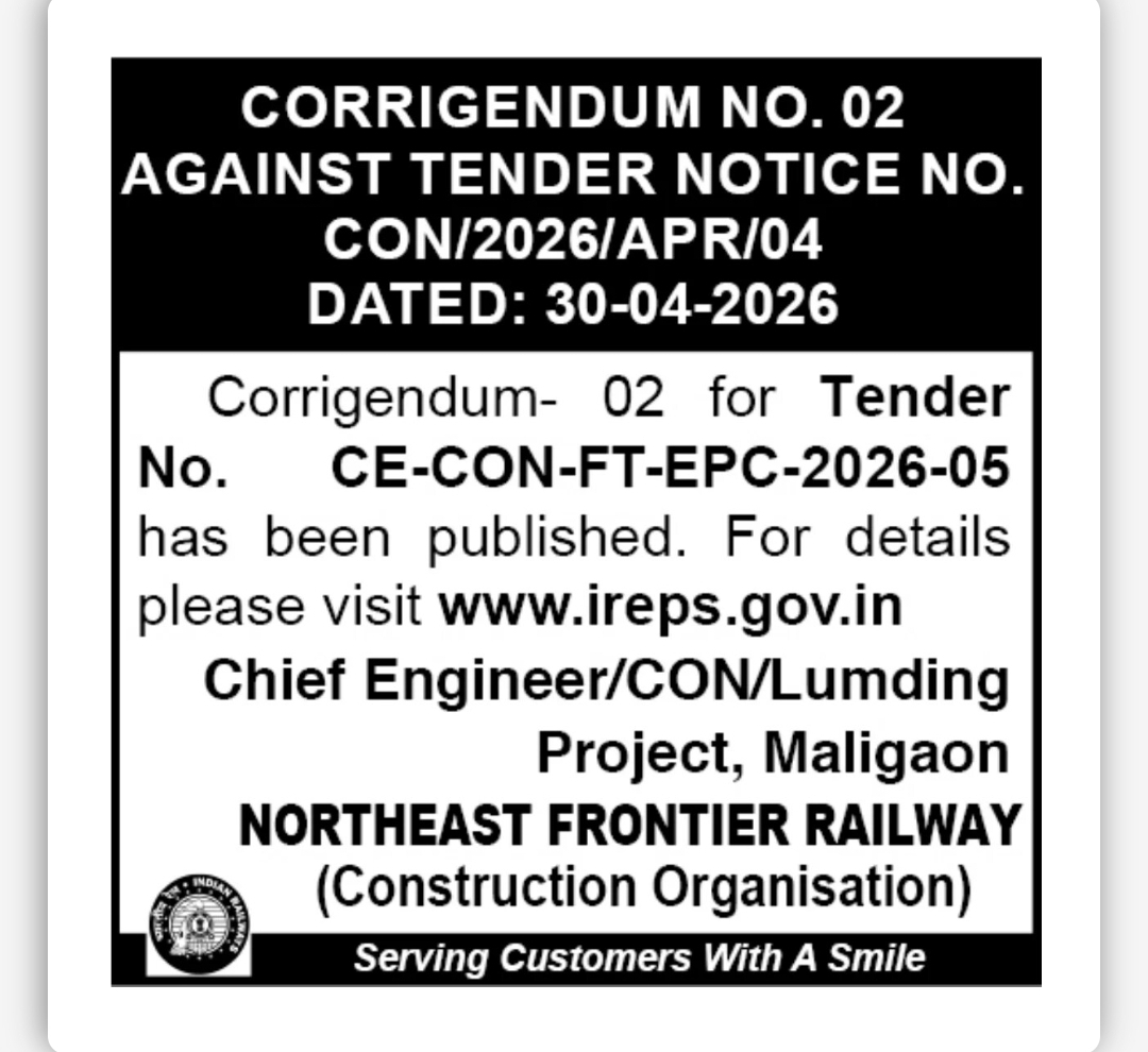 CORRIGENDUM NOTICE
