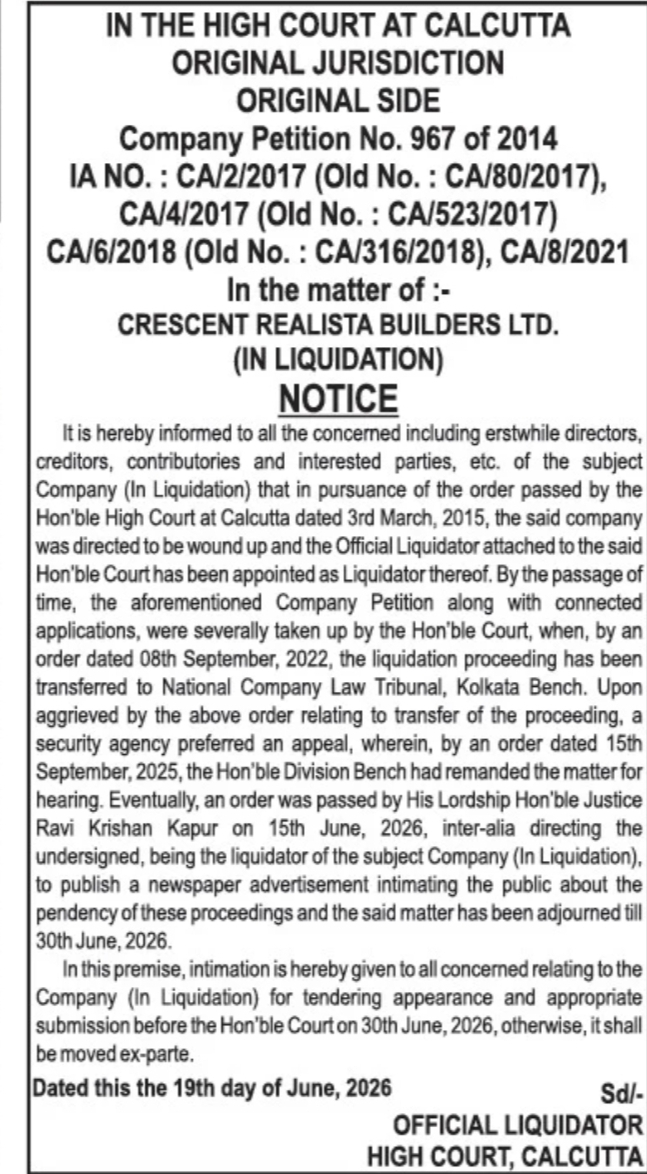 Court NOTICE
