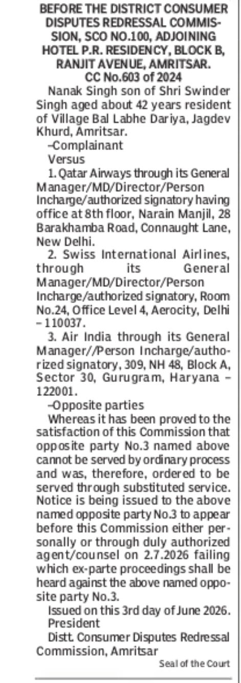 Court Notice