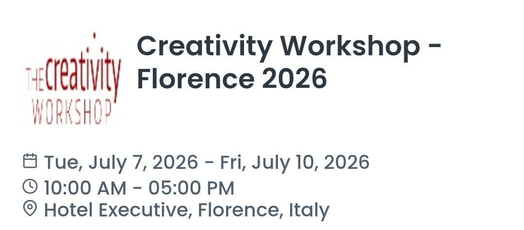 Creativity Workshop - Florence 2026