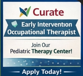🧒 Curate Wellness and Learning Center – Early Intervention Occupational Therapist