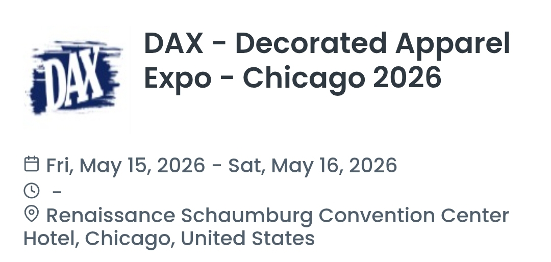 DAX - Decorated Apparel Expo - Chicago 2026
