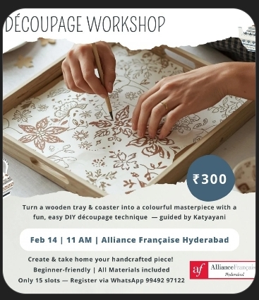 🎨 Decoupage Art Workshop – Banjara Hills (14 Feb 2026)