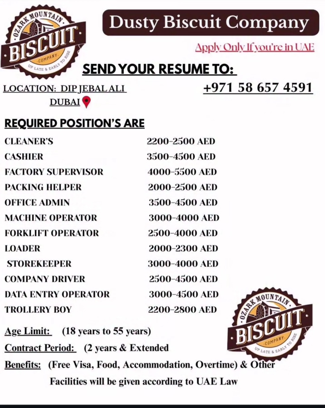 Direct Urgent Hiring Shipping Company!!!!!