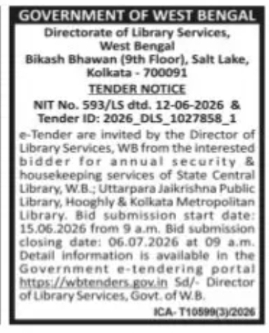 Directorate of Library Services – Security & Housekeeping Tender