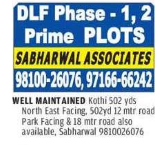 🏡 DLF Phase 1 & 2 – Prime Plots | Sushant Lok