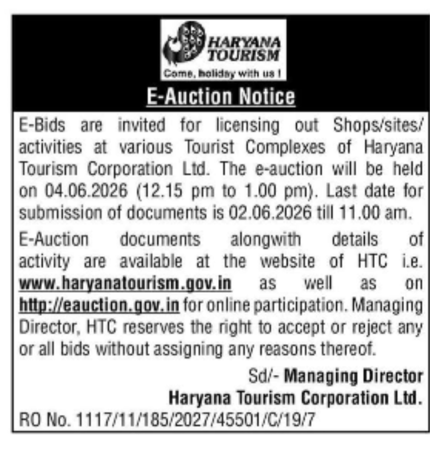E-Auction Notice