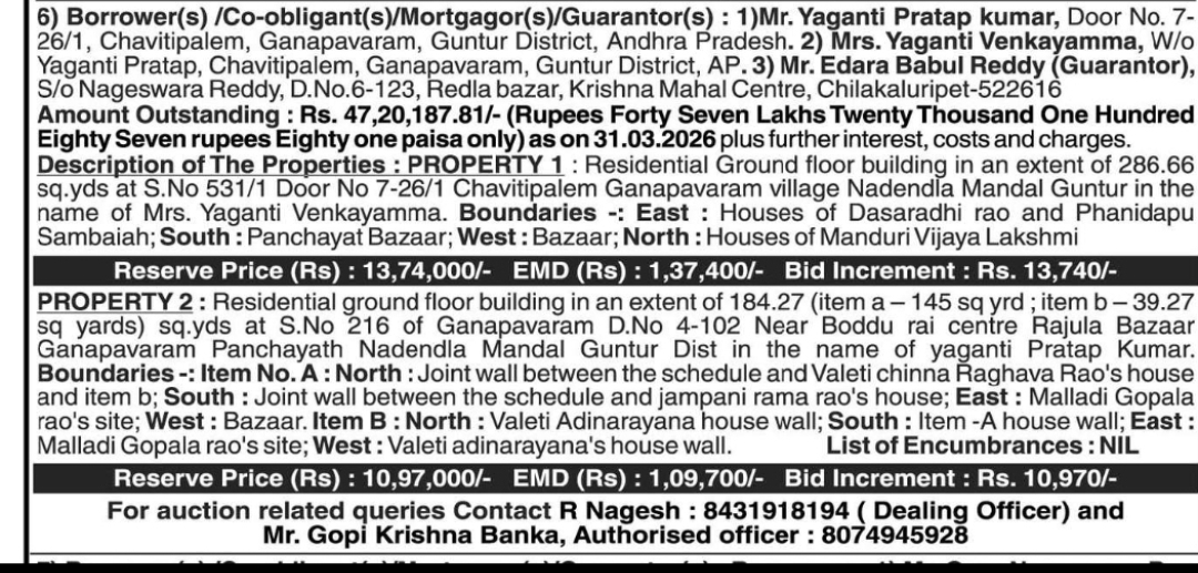 E-AUCTION PROPERTY DETAILS