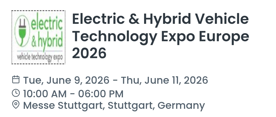 Electric & Hybrid Vehicle Technology Expo Europe 2026
