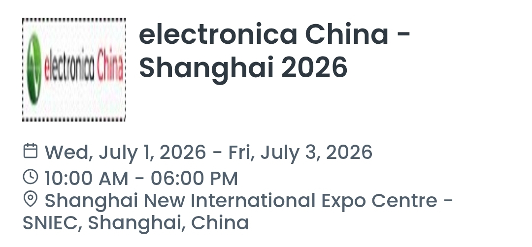 electronica China - Shanghai 2026