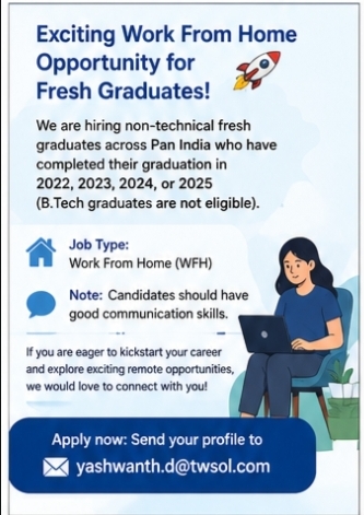 🚀 Exciting Work From Home Opportunity for Fresh Graduates! 🚀