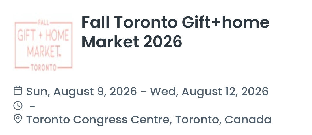 Fall Toronto Gift+home Market 2026