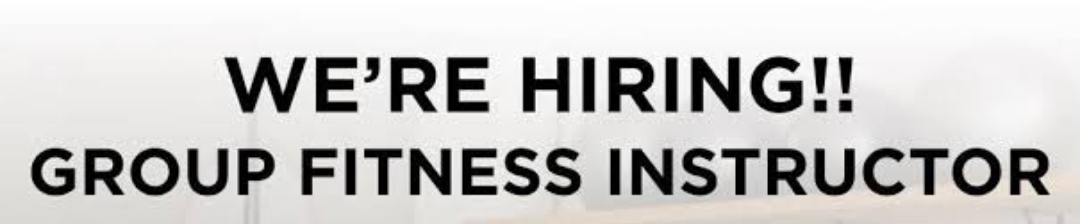 Female Group Exercise Instructor Vaccancy!!!!!