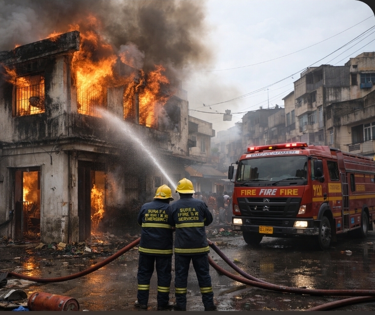 Fire in Limbayat home kills four women, child