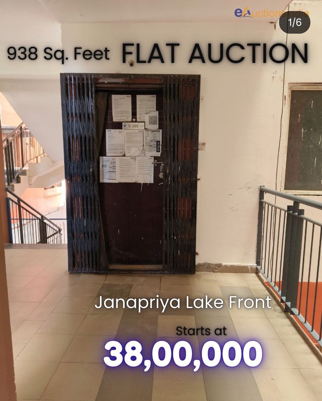 FLAT auction in Hyderabad only Rs. 38 Lakhs Only