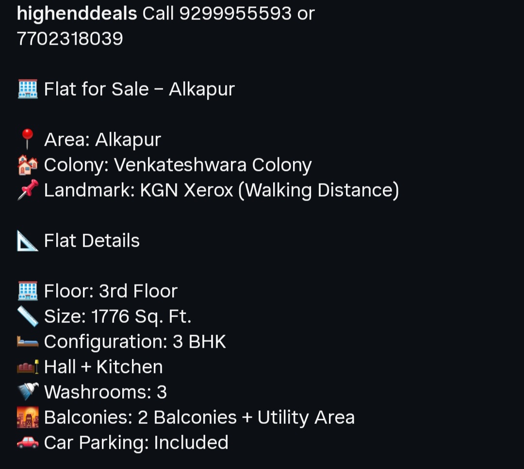 Flat for Sale – Alkapur