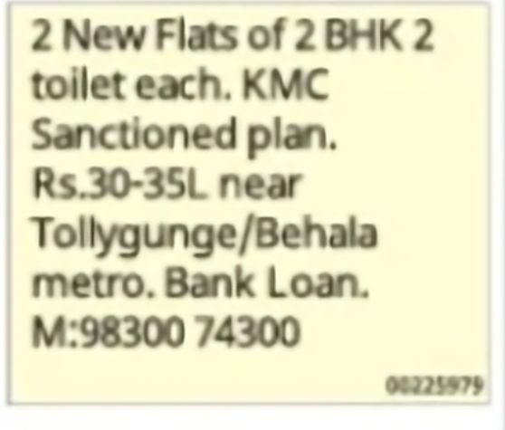 Flats for Sale: 2 BHK