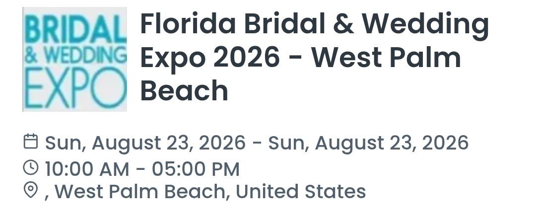 Florida Bridal & Wedding Expo 2026 - West Palm Beach