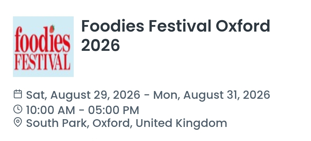 Foodies Festival Oxford 2026