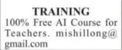 Free AI Training Course for Teachers