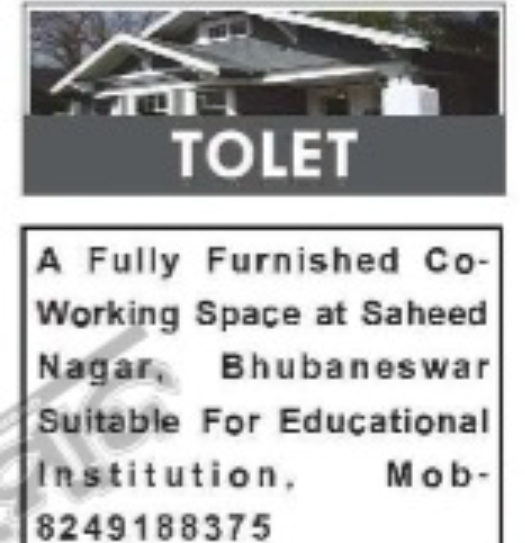 Fully Furnished Co-Working Space for Rent – Saheed Nagar, Bhubaneswar