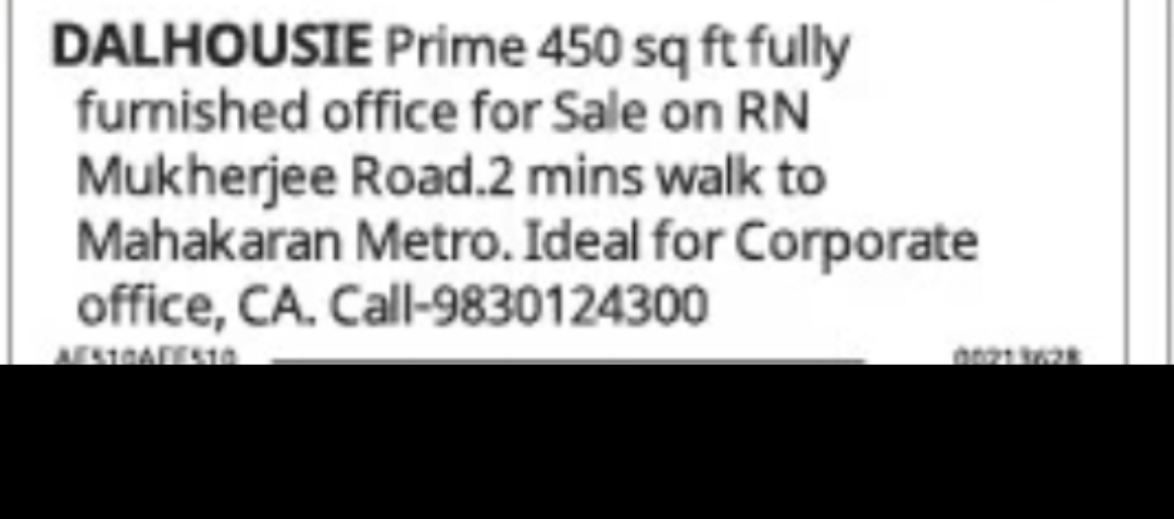 Fully Furnished Office for Sale at Dalhousie