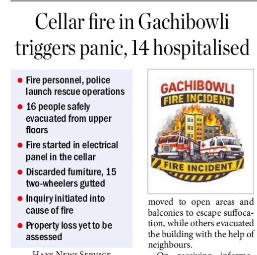 🔥 GACHIBOWLI FIRE INCIDENT 🔥