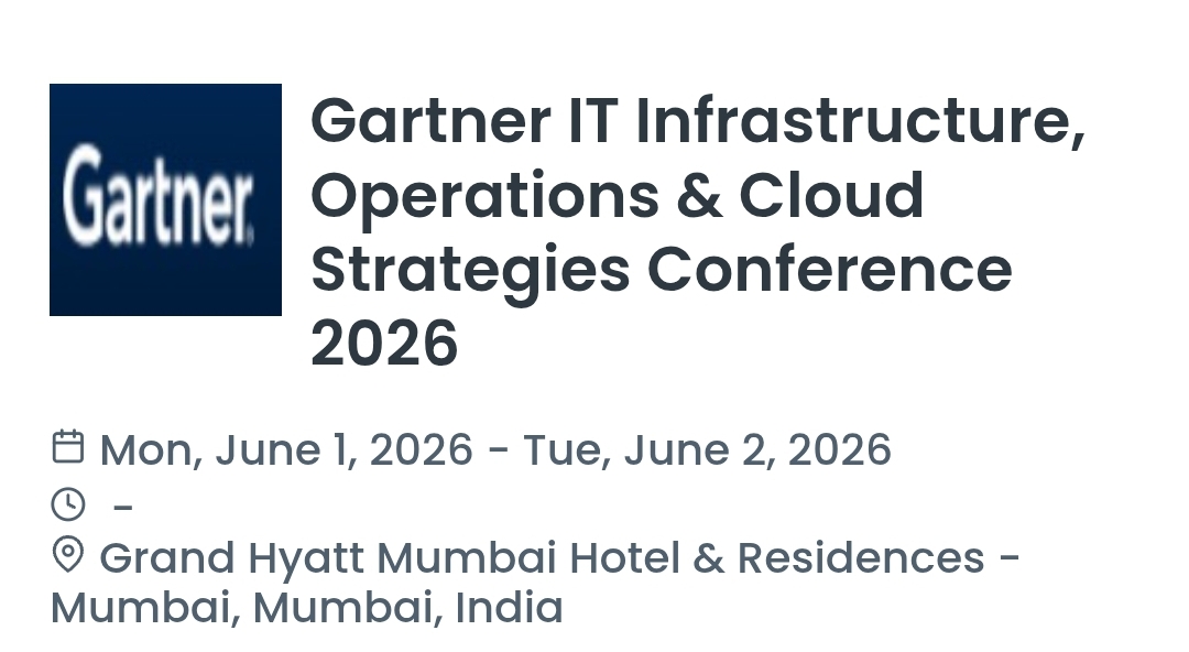 Gartner IT Infrastructure, Operations & Cloud Strategies Conference 2026