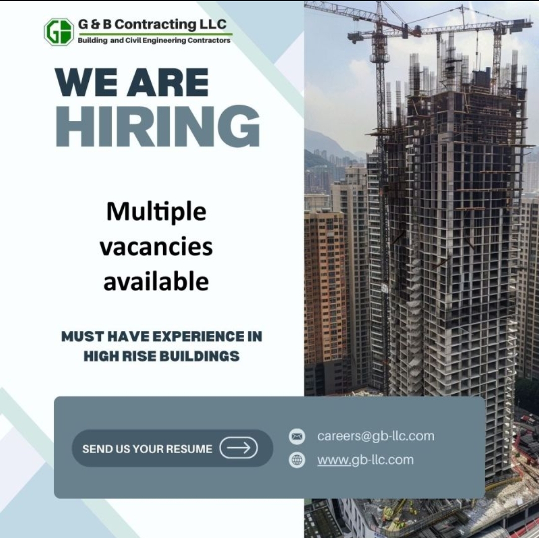 G&B Contracting LLC - Urgent Hiring (Dubai, UAE)