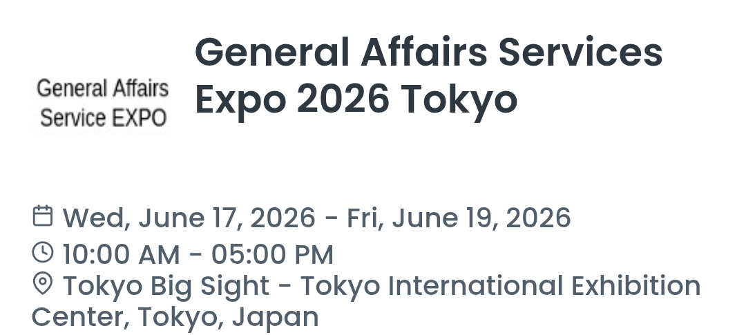 General Affairs Services Expo 2026 Tokyo