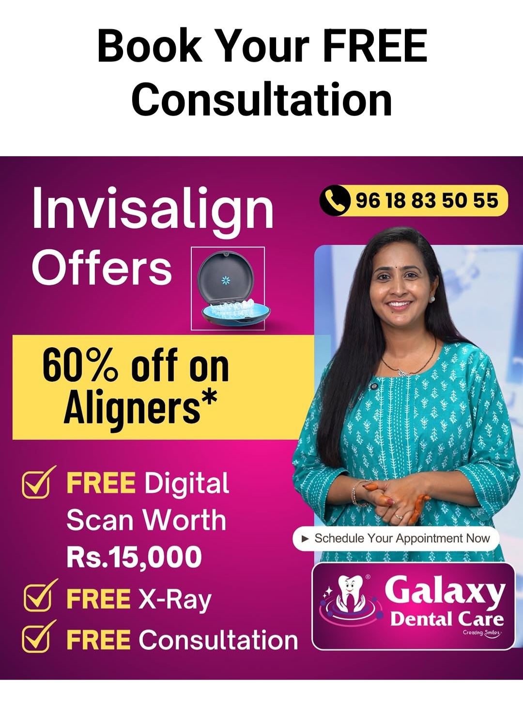 Get your perfect smile with Invisalign at Galaxy Dental Care