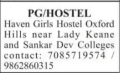 Girls PG/Hostel Accommodation Available