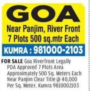 🌴 Goa Investment Opportunity!