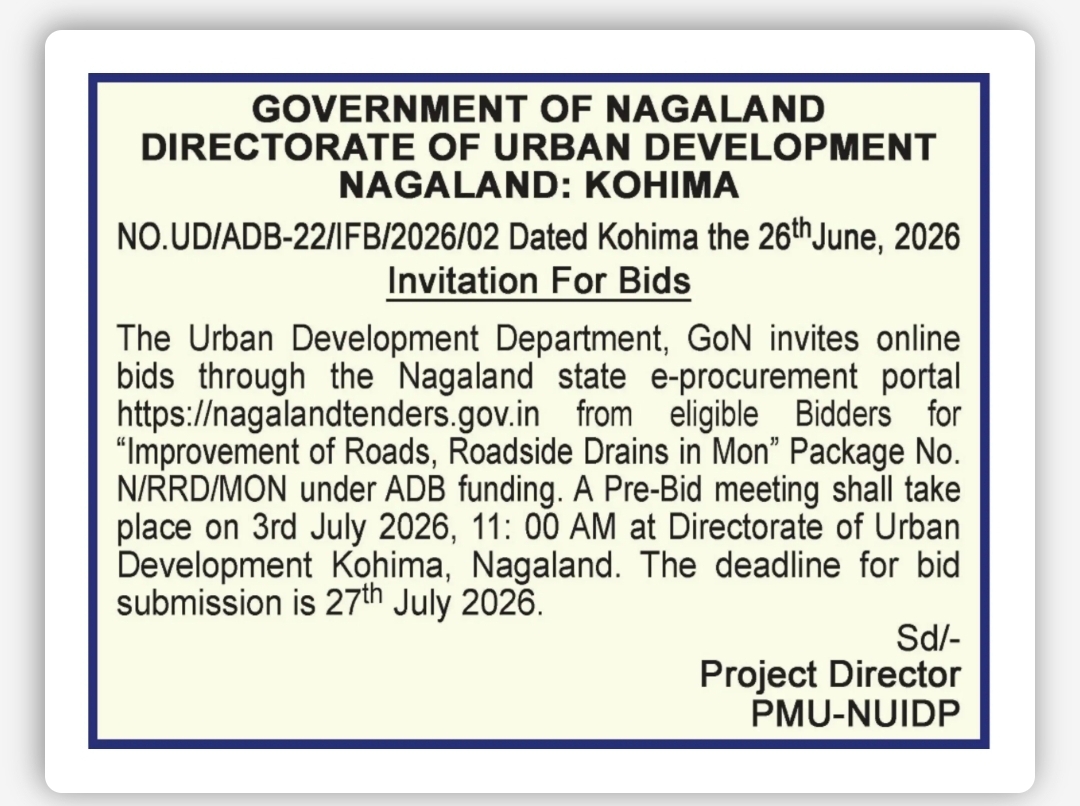 Government of Nagaland – Directorate of Urban Development, Kohima