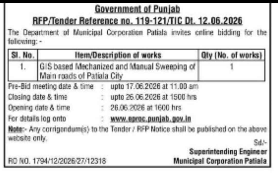 GPS-Based Mechanized and Manual Sweeping Work in Patiala City