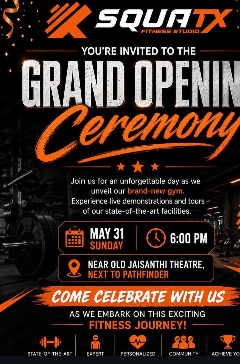 Grand Opening of SQU TX Fitness Studio