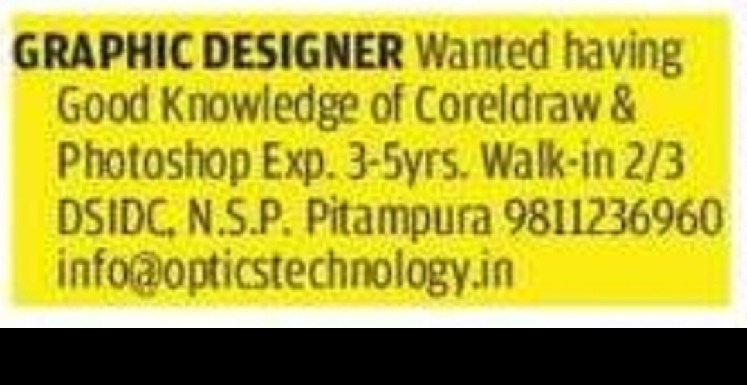 Graphic Designer vacancy
