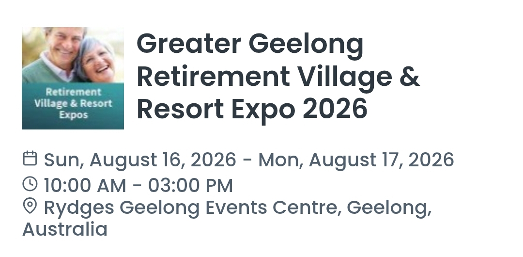 Greater Geelong Retirement Village & Resort Expo 2026
