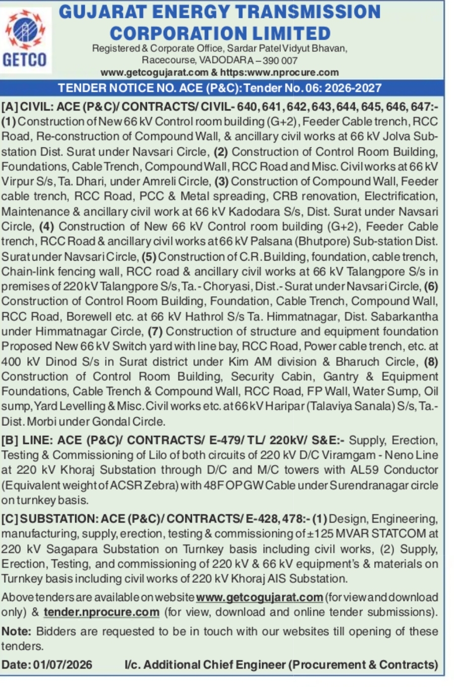 GUJARAT ENERGY TRANSMISSION CORPORATION LIMITED