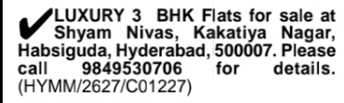 Habsiguda – Luxury 3 BHK Flats