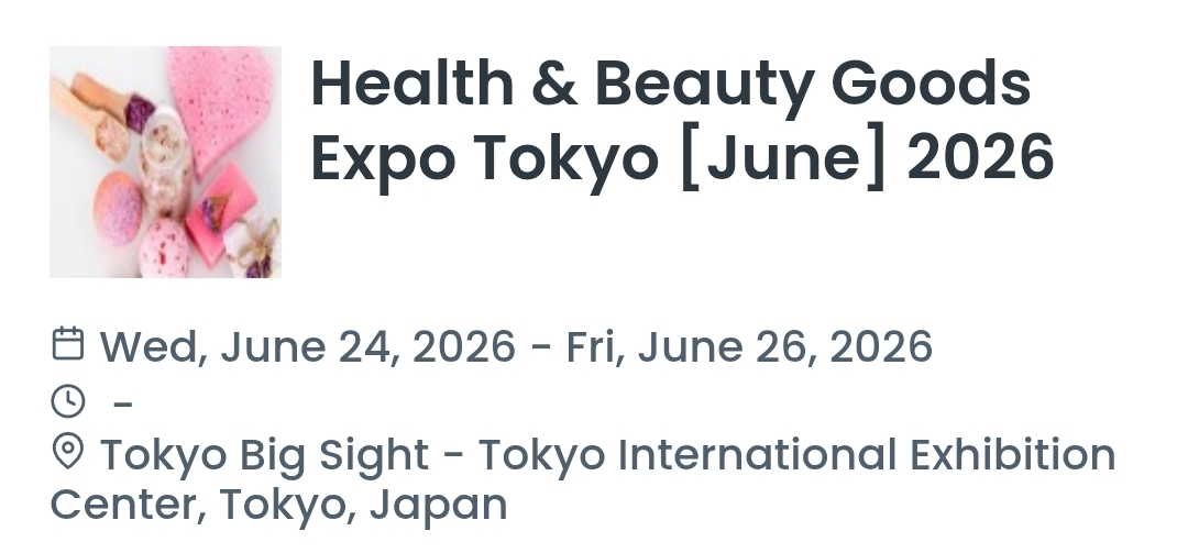 Health & Beauty Goods Expo Tokyo [June] 2026