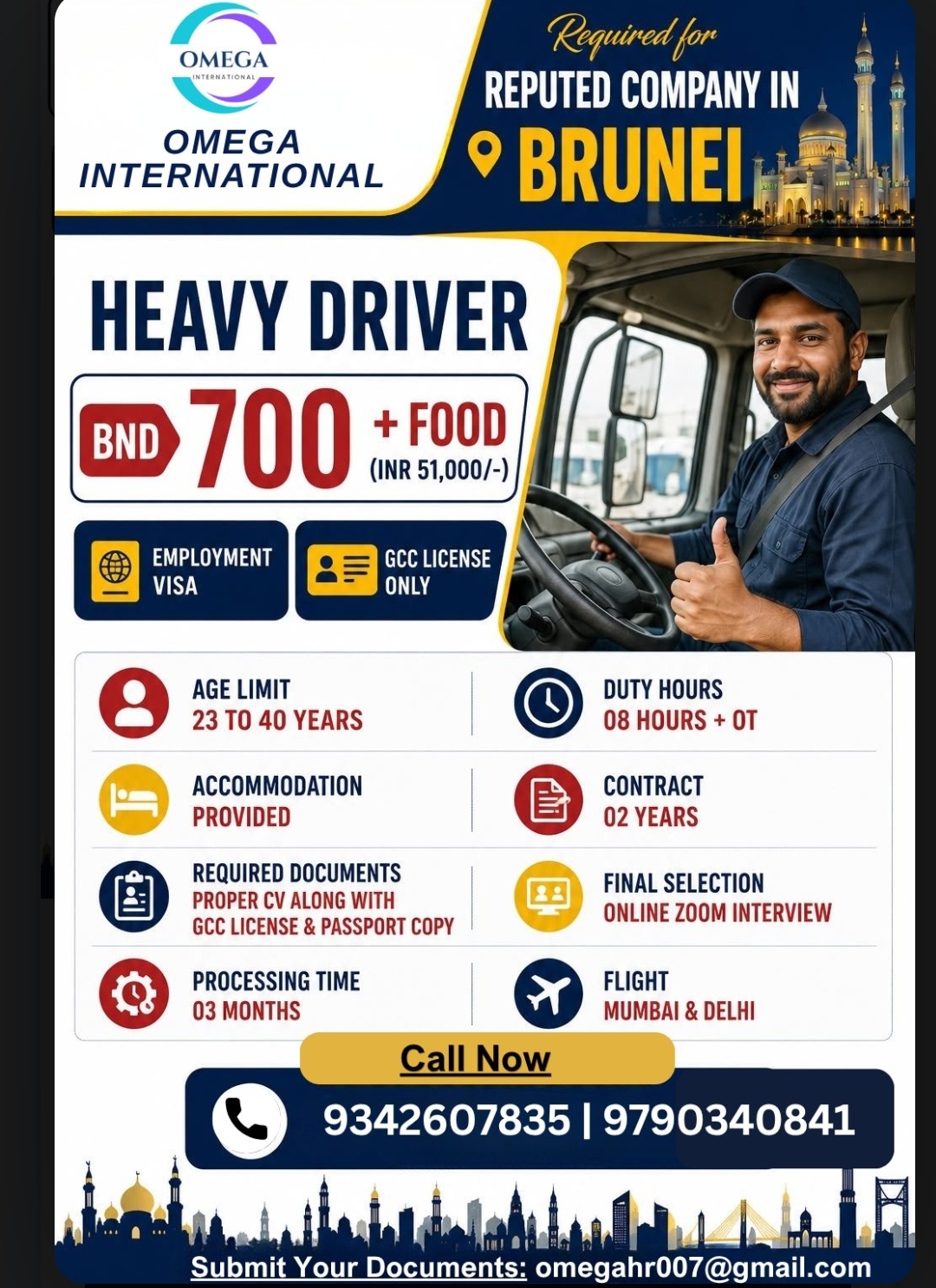 Heavy Driver Jobs in Brunei | Reputed Company | Online Interview